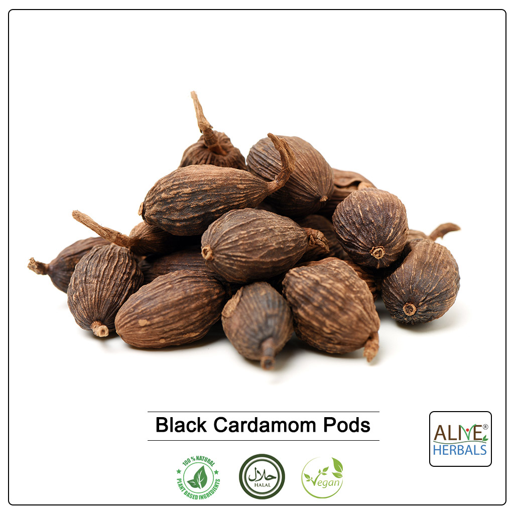 Black Cardamom Pods - Buy Black Cardamom Pods | Alive Herbal.